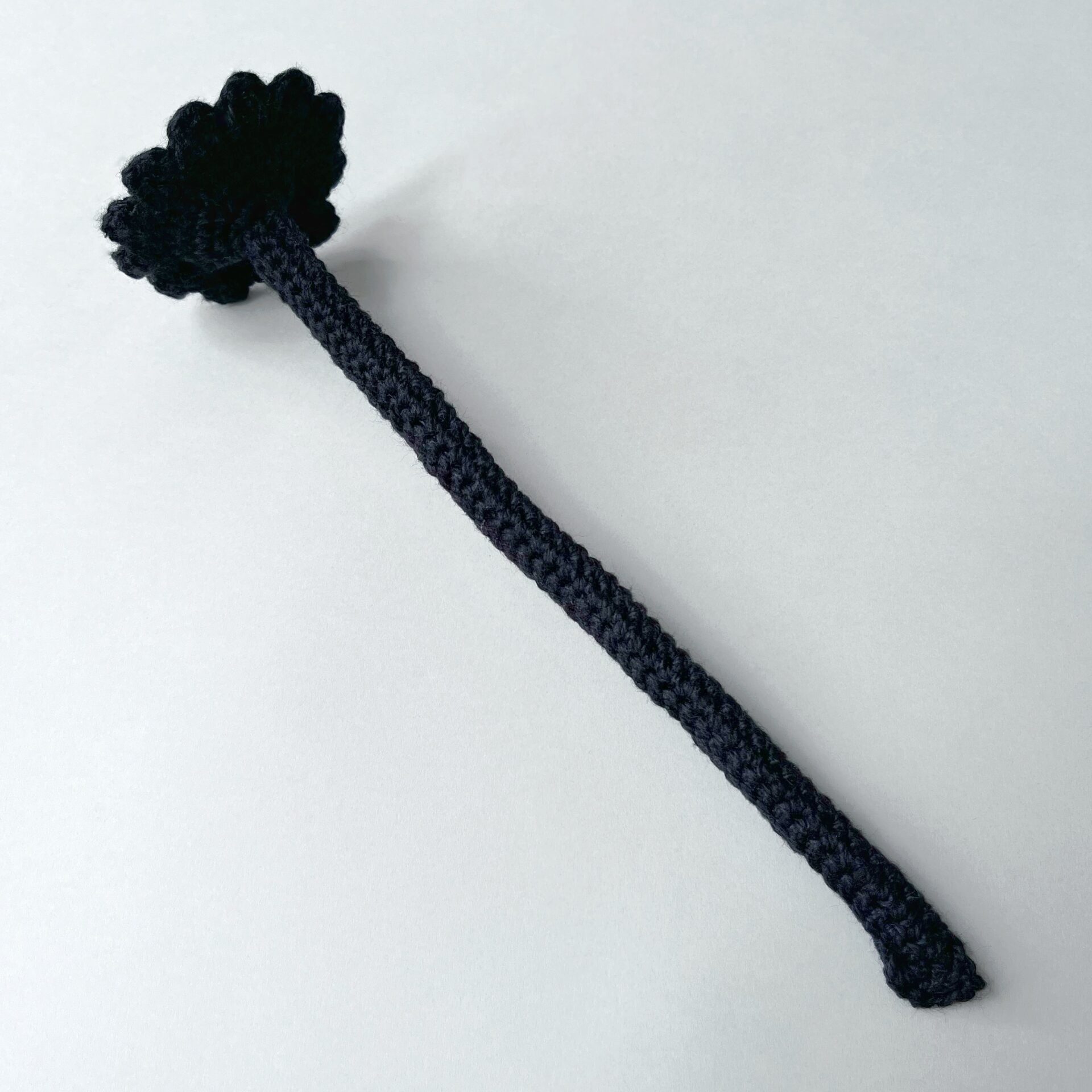 KNIT FLOWER / BLACK