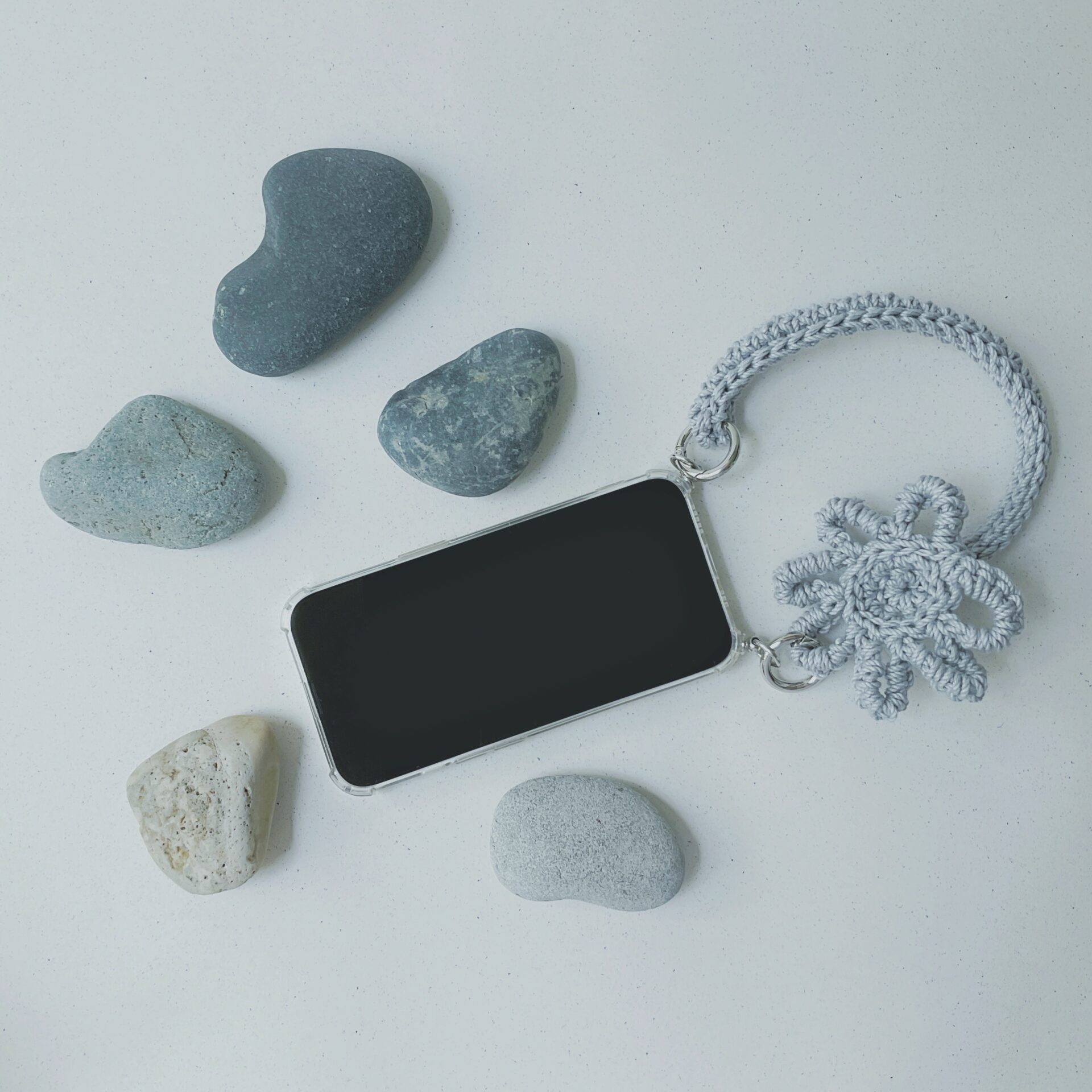 SMARTPHONE STRAP / KEY RING / GRAY